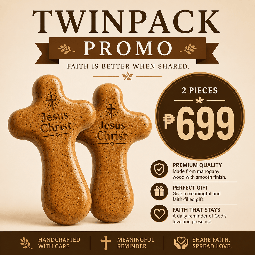 Cross of Faith | Premium Wooden Cross for Car & Christian Gift | SME Organics Philippines
