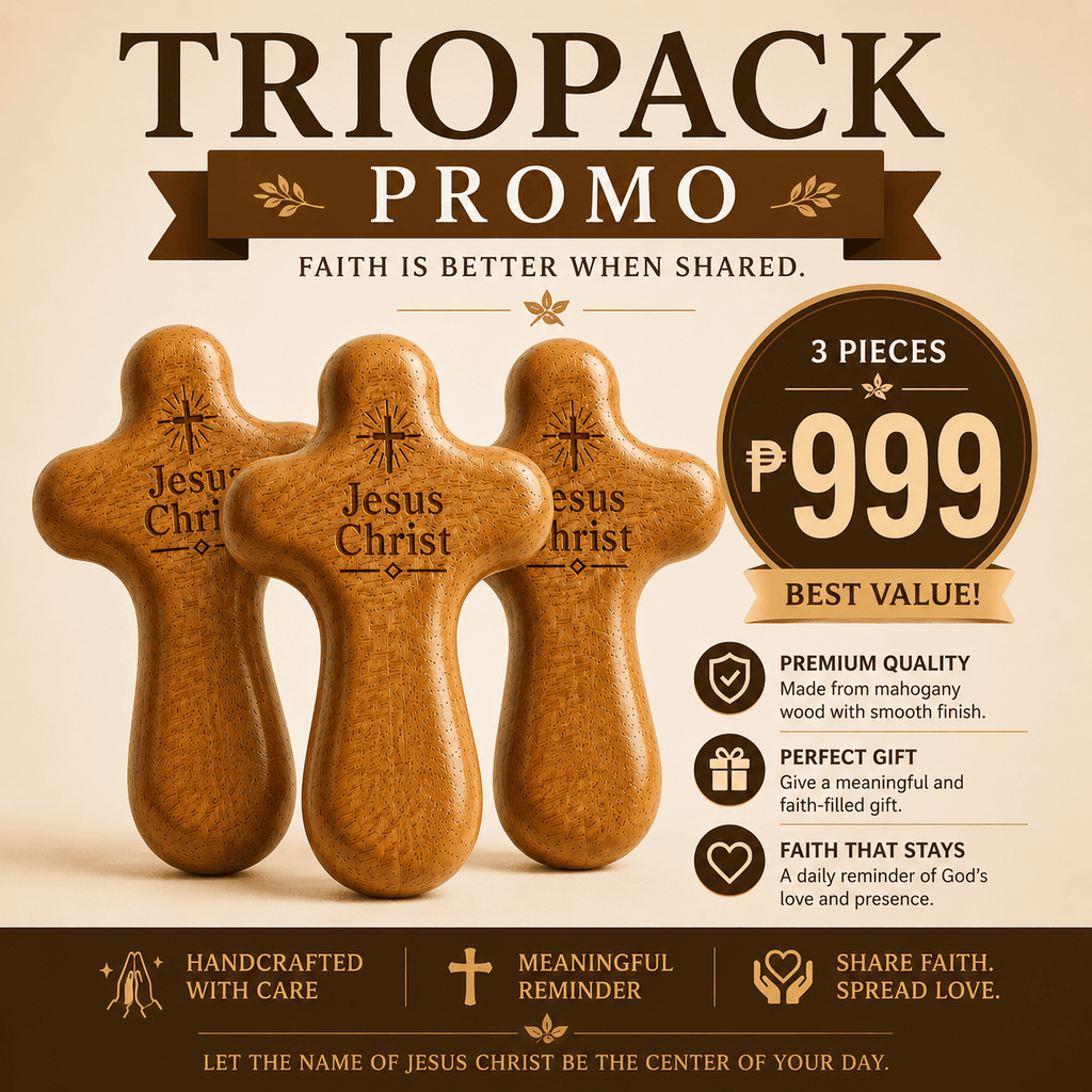 Cross of Faith | Premium Wooden Cross for Car & Christian Gift | SME Organics Philippines