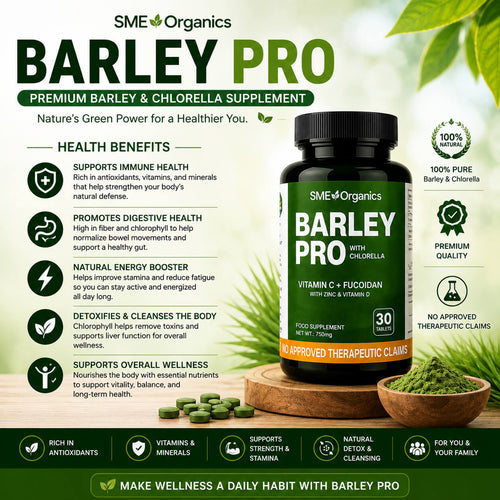 Barley Pro herbal supplement benefits available at SME Organics Philippines