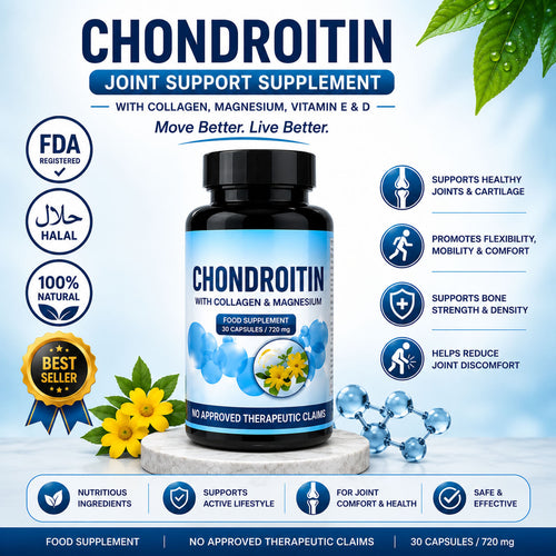 Chondroitin joint support supplement with collagen and magnesium by SME Organics