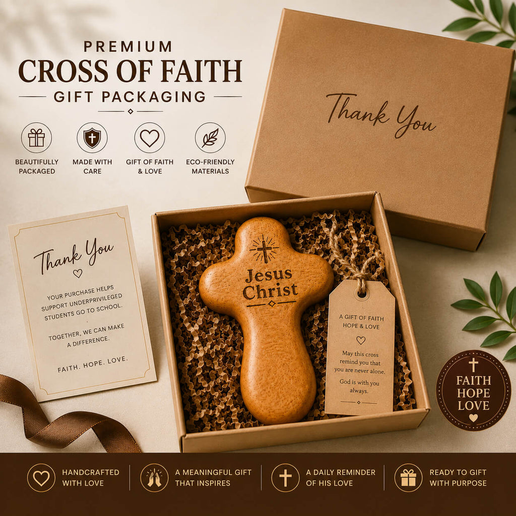 Premium Cross of Faith gift packaging