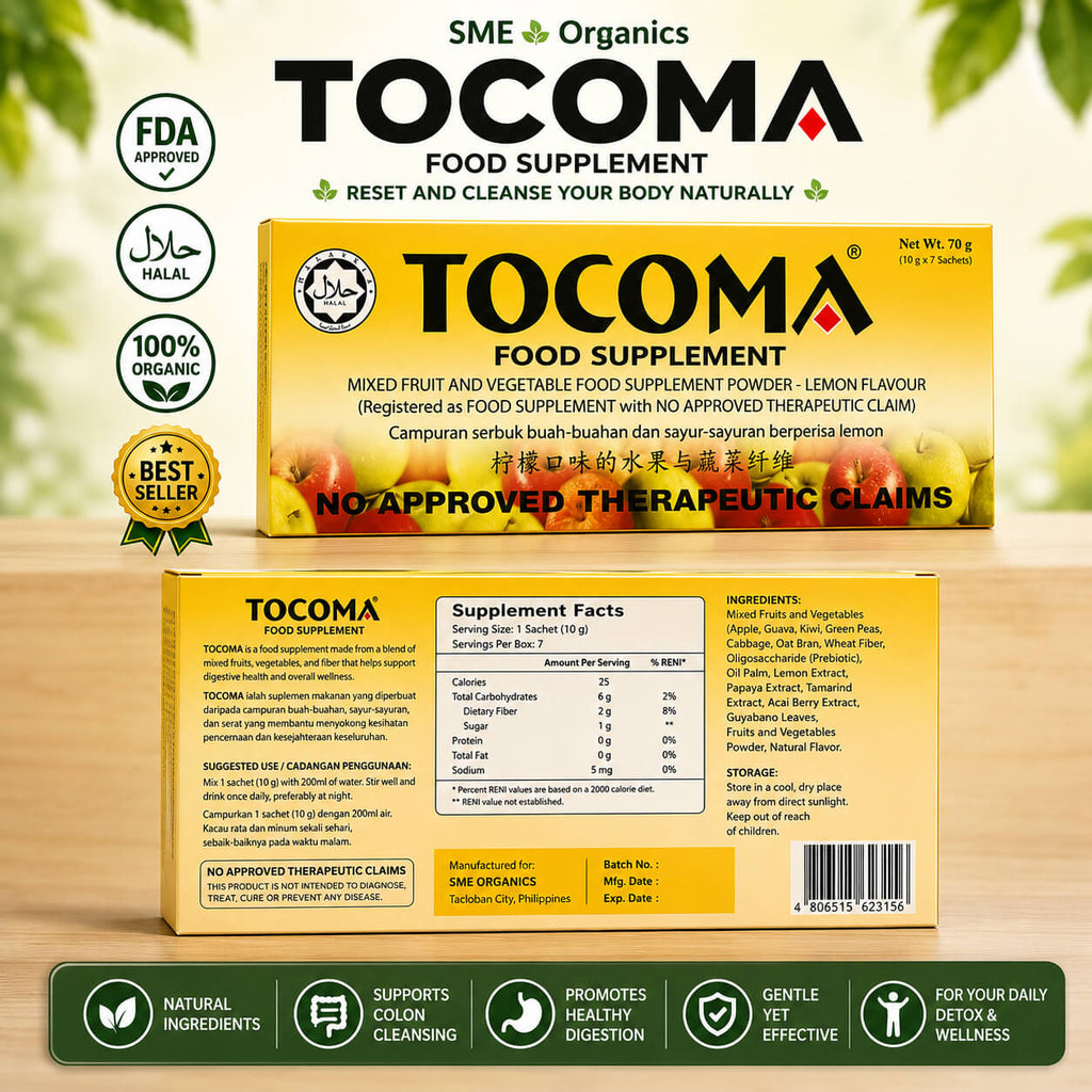Tocoma Colon Cleansing supplement available at SME Organics Philippines